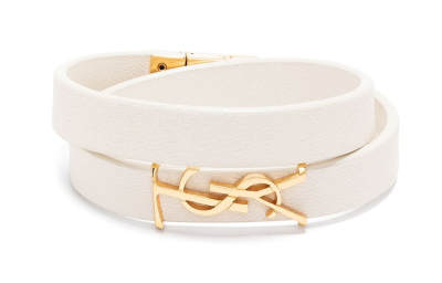SAINT LAURENT Monogram Wrap Bracelet