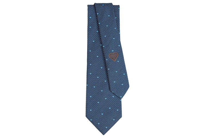 HERMES HERMES Darling Ties Men's Ocean/Sky Blue