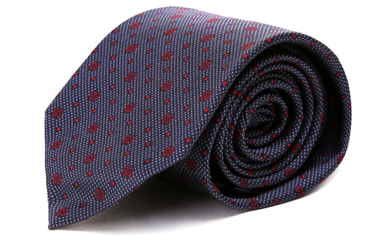 GUCCI Ties Men's Purple Polka Dot