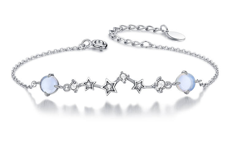 KADER KADER S925 Silver Bracelets Women's Silver White