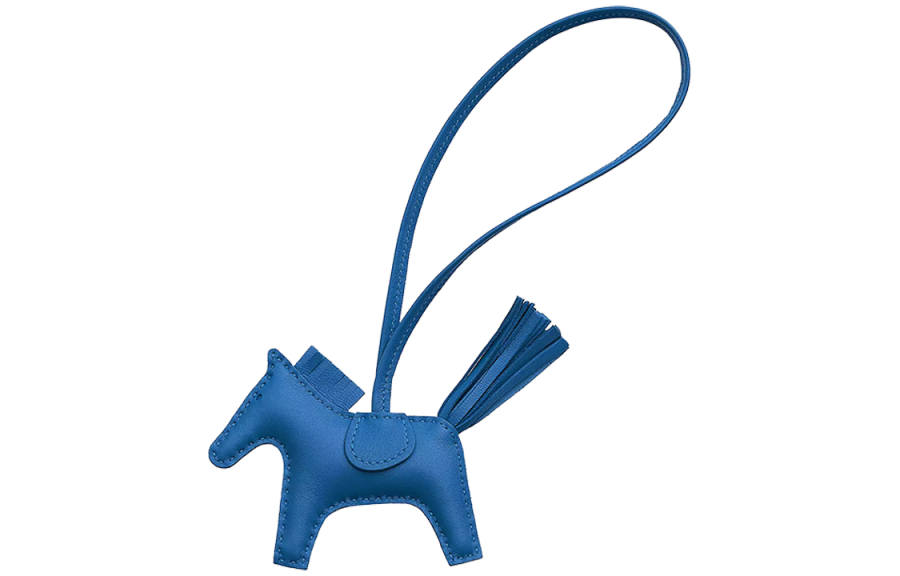 HERMES HERMES Leather Charms Unisex Full Blue