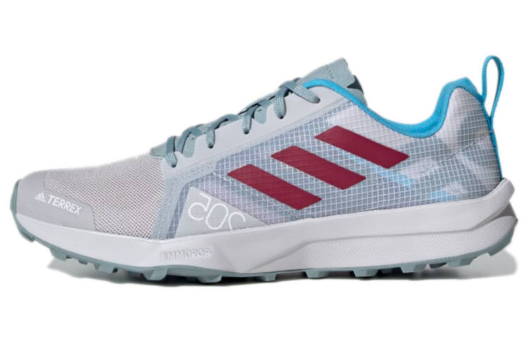 Adidas Adidas Terrex Speed Flow Slip Resistant Abrasion Resistant Low top Running Shoes Women's Blue