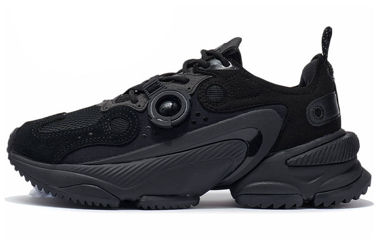 Li-Ning Li Ning Nebula M1 Classic Cushioning Breathable Thermal Low top Casual Shoes Women's Black