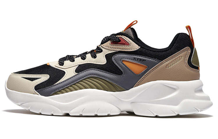 XTEP Street Style Mesh, Textile, Synthetic Leather Cushioning Slip Resistant Abrasion Resistant