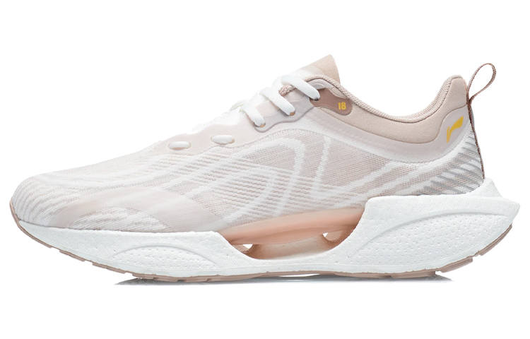 Li-Ning Li Ning Super Light 18 Breathable Low top Running Shoes Women's Beige