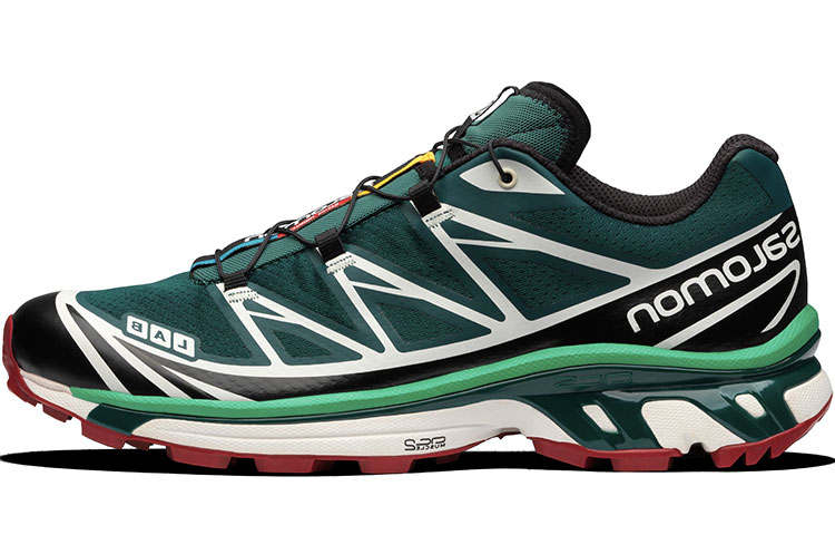 SALOMON XT 6 Cushioning Slip Resistant Abrasion Resistant Breathable Support Low top Running Shoes Unisex Bamboo Green