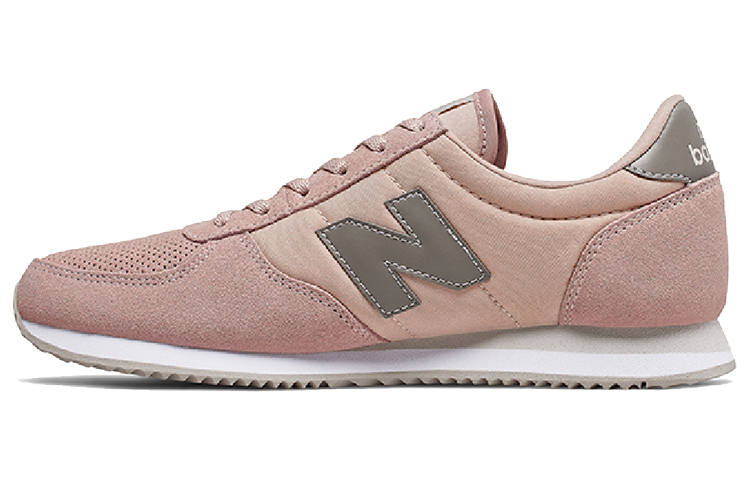 New Balance New Balance NB 220 Comfortable Textile, Split Cow Leather Low top Running Shoes Women's Mother of Pearl Color