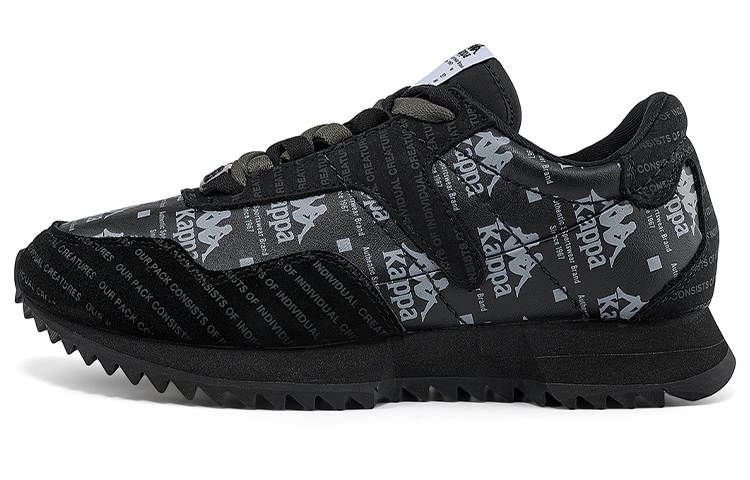 Kappa Abrasion Resistant Slip Resistant Abrasion Resistant Slip Resistant Low top Casual Shoes Unisex Black