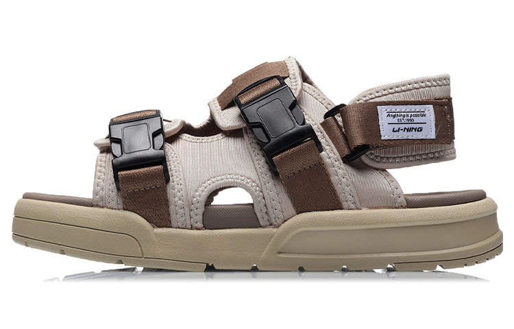 Li-Ning Li Ning Coca Comfortable Sports Sandals Men's Beige Khaki