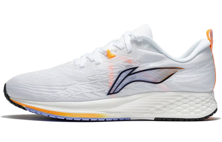 Li-Ning LINING Trich Tu 4 IV Men's Light Marathon Running Shoes - White/Blue