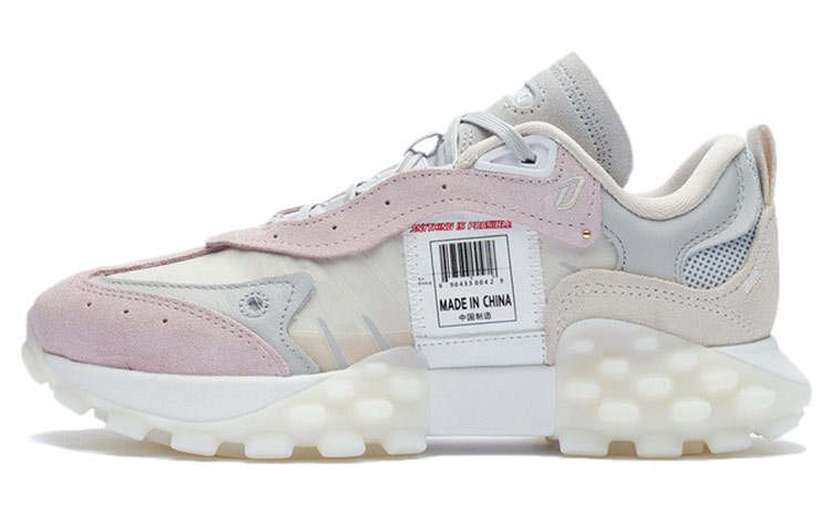 Li-Ning Li Ning Casual Shoes Women's Low Top Swan White/Primrose Pink