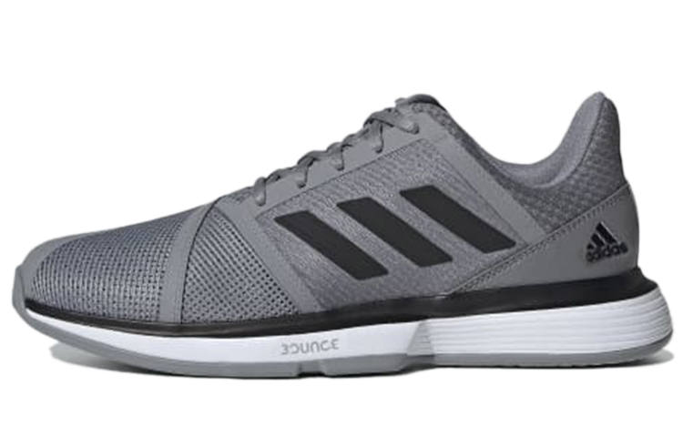 Adidas Adidas Courtjam Bounce Abrasion Resistant Low top Tennis Shoes Men's Gray