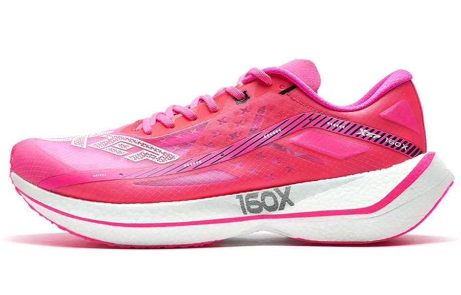 XTEP 160X 2.0 Textile, Synthetic Leather Cushioning Slip Resistant Abrasion Resistant Low top Running Shoes Men's