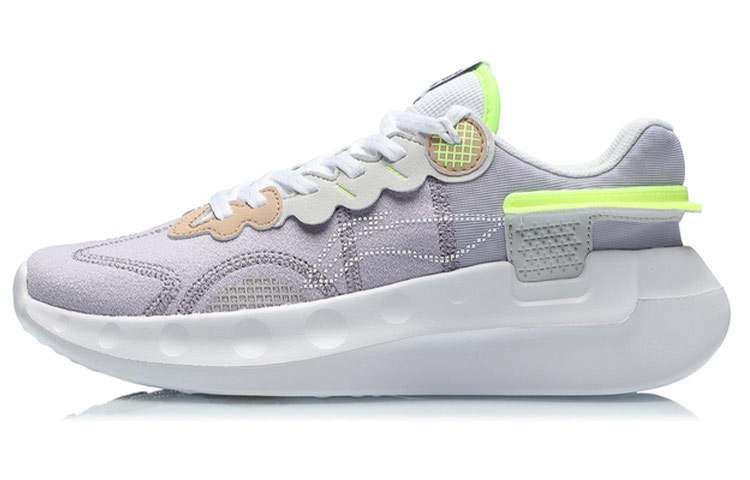 Li-Ning Li Ning Getaway Cushioning Slip Resistant Abrasion Resistant Low top Running Shoes Women's Light Wisteria Purple