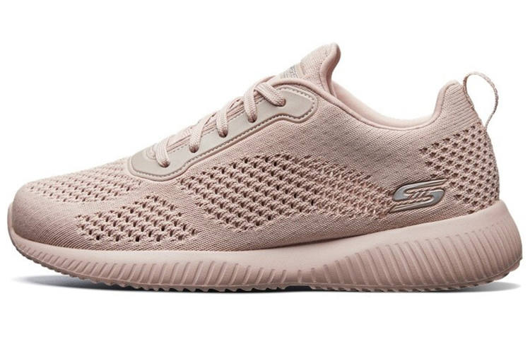 Skechers BOBS SQUAD Mesh, Textile Low top Running Shoes Women's Light Pink