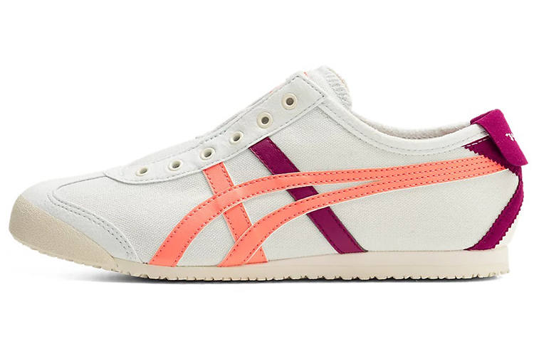 Onitsuka Tiger Mexico 66 Slip On 'White Burgundy Orange' Women's