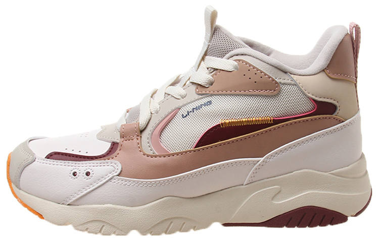 Li-Ning Li Ning Comfortable Cushioning Mid top Running Shoes Women's Umber Gray Red