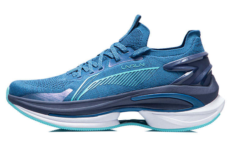 Li-Ning LiNing WuShi 5S 1.0 Flyline Knitted Fabric Cushioning Anti-Slip And Wear-Resistant Low-Top Running Shoes Men's Blue