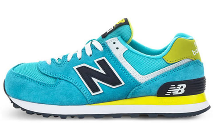New Balance New Balance NB 574 Running Shoes Women's Low Top Blue/Yellow/Black/White
