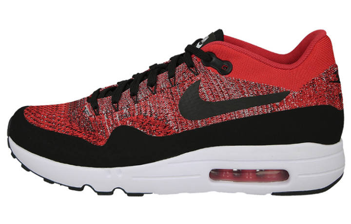 Nike Nike Air Max 1 Vintage Fabric Low top Running Shoes Men's Red Black