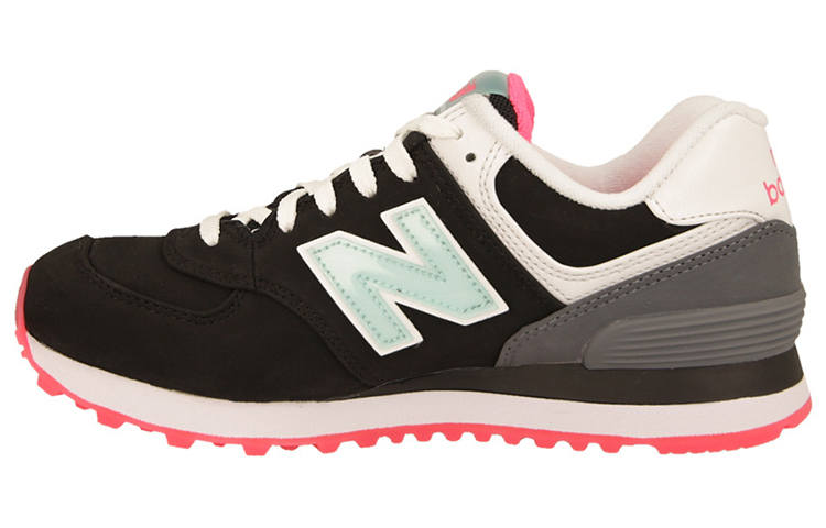 New Balance New Balance NB 574 Fabric Low top Running Shoes Women's Black Gray Pink