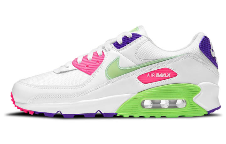 Nike Nike Air Max 90 'White Indigo Burst Volt' Women's