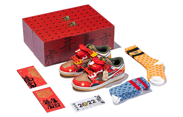 Nike Nike Dunk Skateboard Shoes Men's Low Top Red/Blue