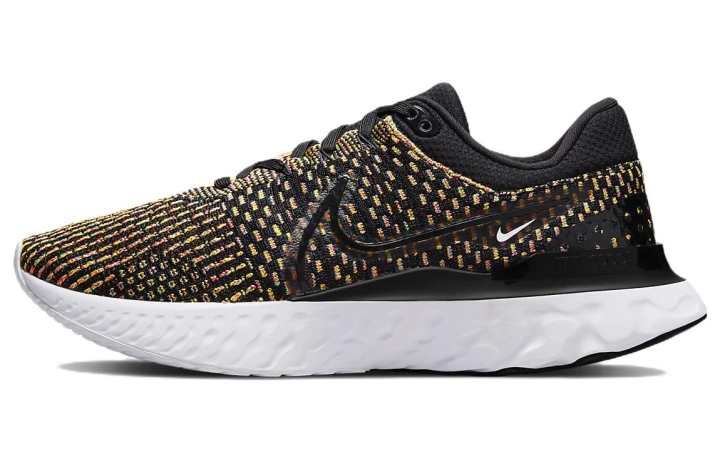 Nike Nike React Infinity Run Flyknit 3 Black Blue Glow Pink Prime