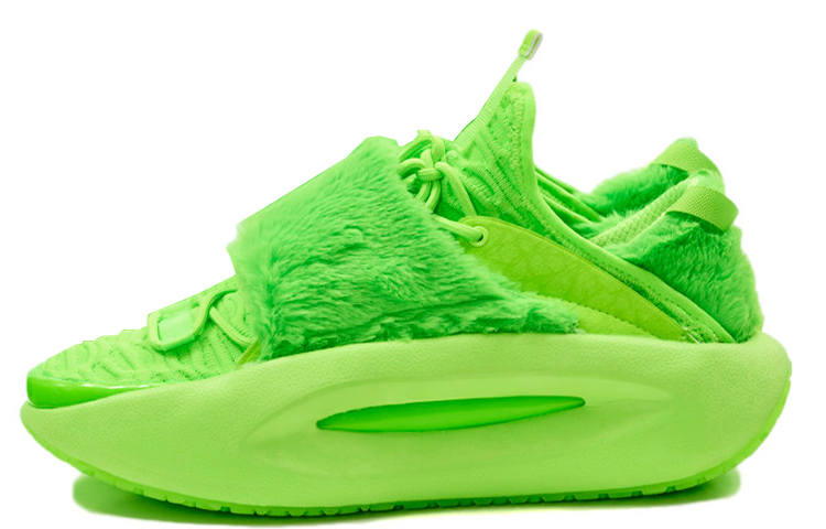 Li-Ning Li Ning Cloud Traveler Cushioning Slip Resistant Abrasion Resistant Lightweight Low top Casual Shoes Men's Neon Green