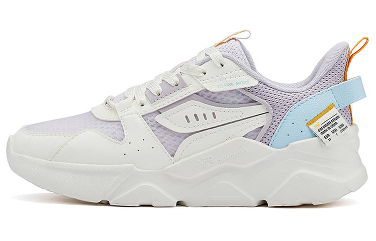 361° Abrasion Resistant Slip Resistant Low top Casual Shoes Women's White Purple