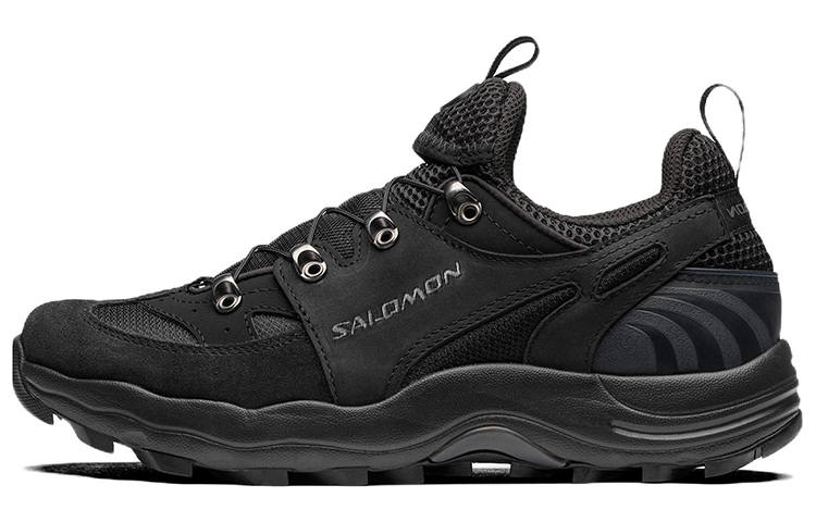 SALOMON Raid Wind Retro Sports Fabric Abrasion Resistant Low top Running Shoes Unisex Black