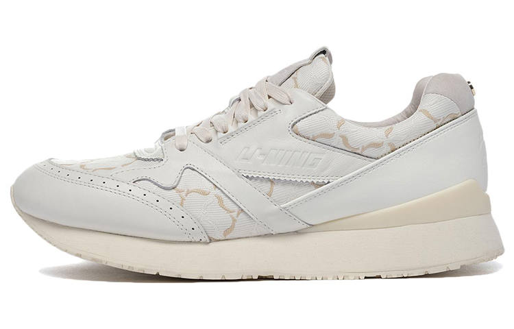 LI-NING 1990 LI NING 1990 Classic Collection Casual Shoes Men's Low Top Ecru