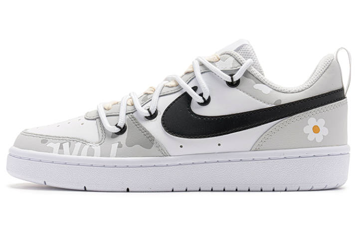 Nike Nike Court Borough Coverage Thermal Slip Resistant Low top Skateboard Shoes Women's White Gray