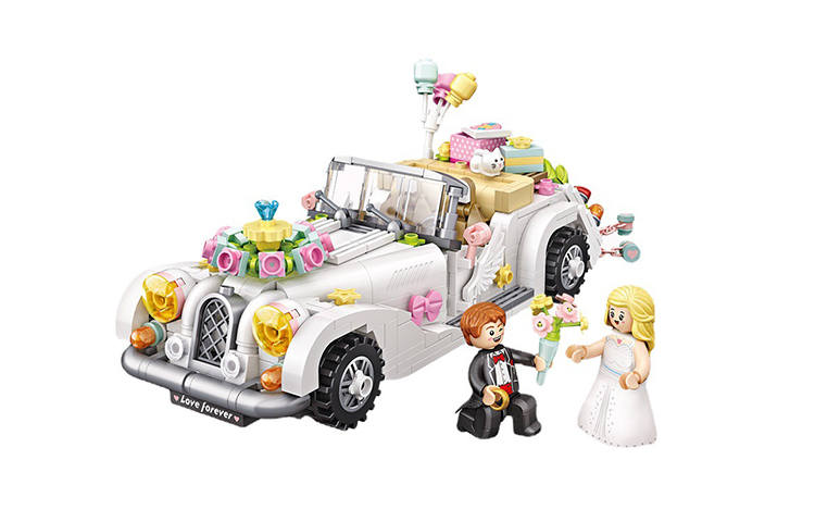 LOZ Car Model Series Wedding Car Building Blocks 676pcs 1119