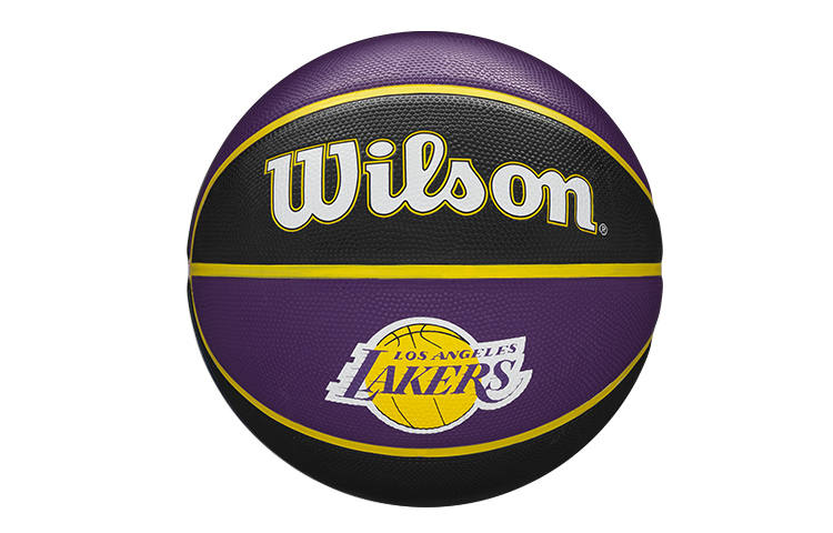 Wilson NBA Series Rubber Basketball Black Purple Size 7 Ball Training