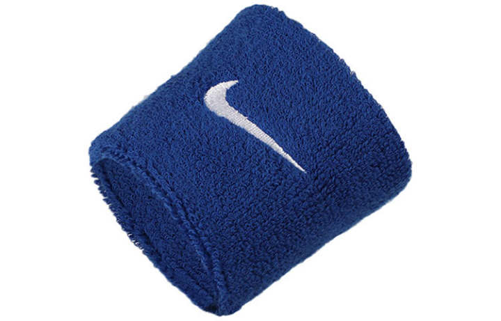Nike Nike Sports Wristbands Breathable Blue Cotton, Polyester Unisex