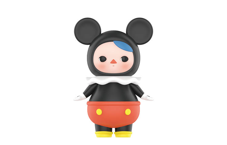 POP MART Pucky Mickey Mouse Family Collection Mystery Boxes Single Mystery Box/Whole Box 12 Pcs