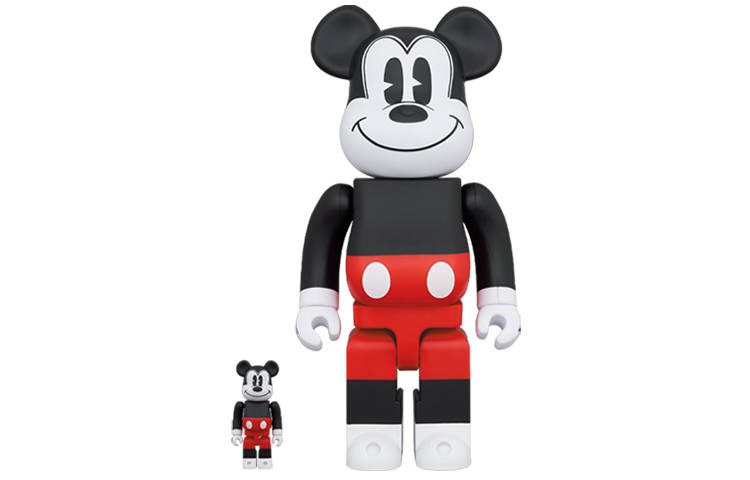 BE@RBRICK Bearbrick Mickey Mouse 2020 R&W Ver.