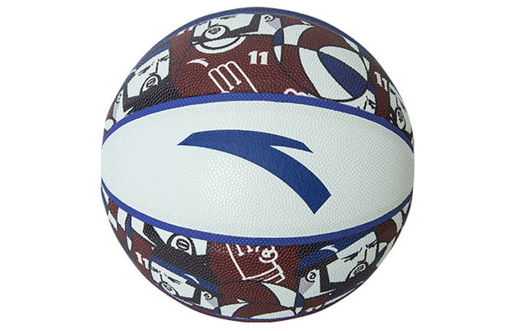 Anta KT6 Pu Basketball Red Blue White Size 7 Ball Competition Unisex