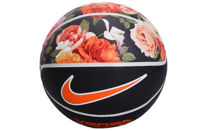 Nike Nike Pu Basketball Black Floral Pattern Size 7 Ball Training Unisex