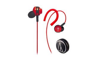 Audio Technica COR150 Portable, Lightweight Body, Red In ear Sports Music Headphone