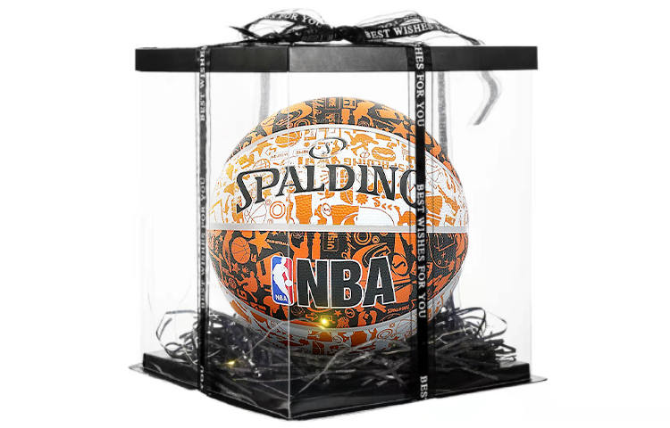 SPALDING SPALDING Trendy Collection Rubber Basketball Orange Size 7 Training Unisex