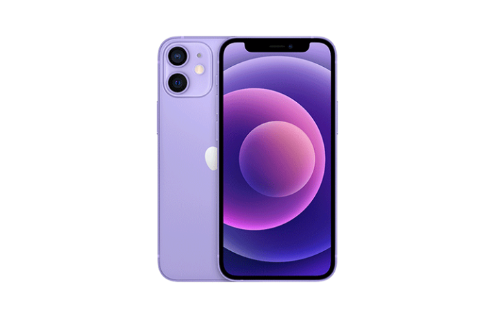 Apple Apple IPhone 12 Mini China Mainland Version, Mobile China Unicom Telecom, Dual SIM Dual Standby 5G Purple Cell Phones
