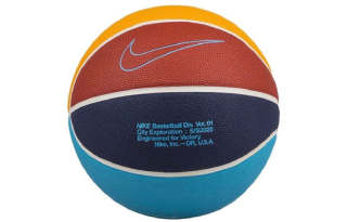 Nike Rubber Basketball Orange Yellow Blue Size 7 Ball Training Unisex