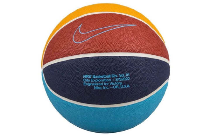 Nike Nike Rubber Basketball Orange Yellow Blue Size 7 Ball Training Unisex