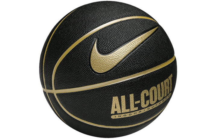 Nike Nike Pu Basketball Black Gold Size 7 Training Unisex China Mainland Version
