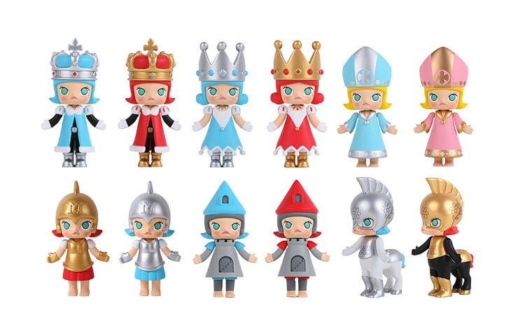 POP MART POP MART Chess Molly Figure Mystery Boxes Single Mystery Box/Whole Box 12 Pcs