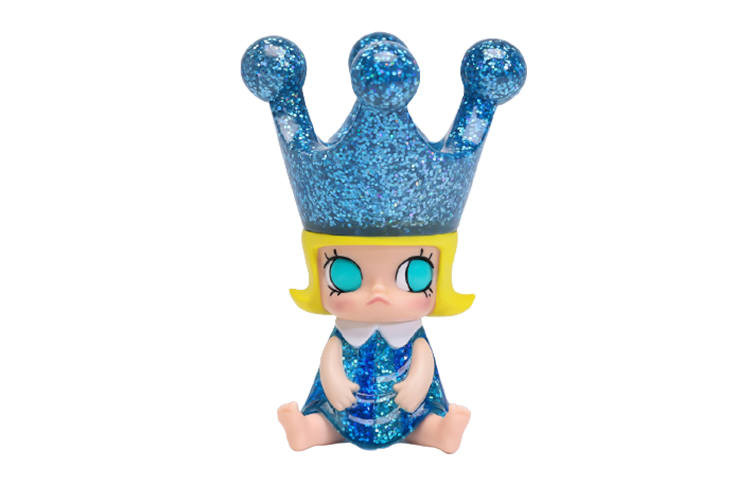 POP MART POP MART Molly Flash Blue Crown, Trumpets Sitting Posture 10cm Trendy Figures