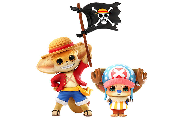 POP MART x KENNETH X YOYO X Luffy Chopper Set Trendy Figures 10.2cm/22.3cm