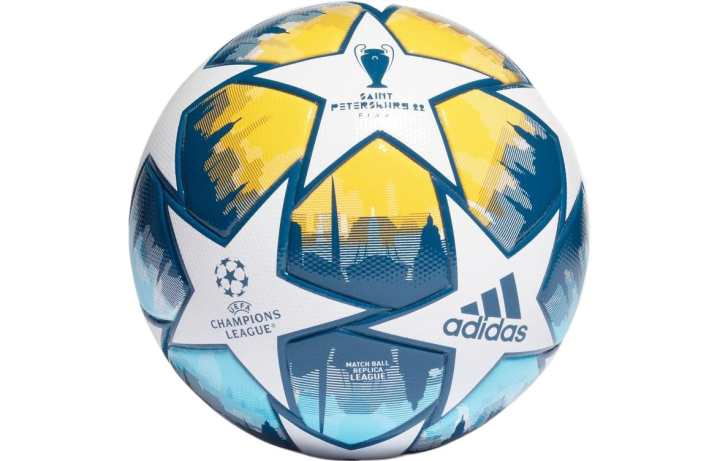 Adidas Adidas Size 5 Ball Soccer Ball Pu Seamless Thermal bonding Unisex White/Yellow/Light Blue/Dark Blue